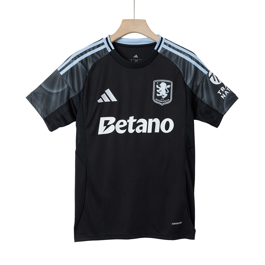 Aston Villa Mens Away Soccer Jersey 2025/26 Black