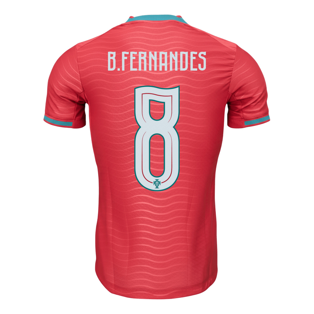 B.FERNANDES #8 Portugal Mens Home Soccer Jersey World Cup 2026 Red - Player Version