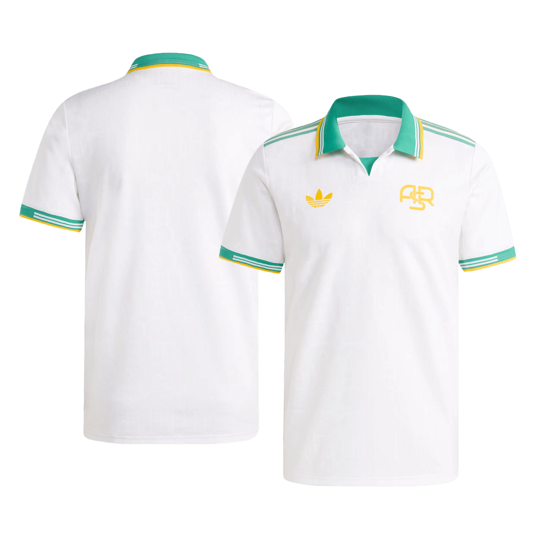 Roma Mens Third Away Soccer Jersey 2025/26 White - Player Version