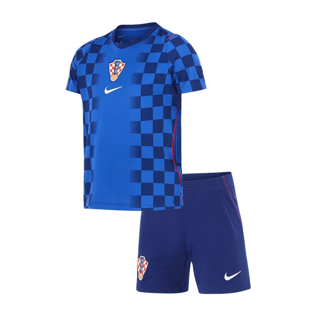 Croatia Kids Away Soccer Kit World Cup 2026 Blue