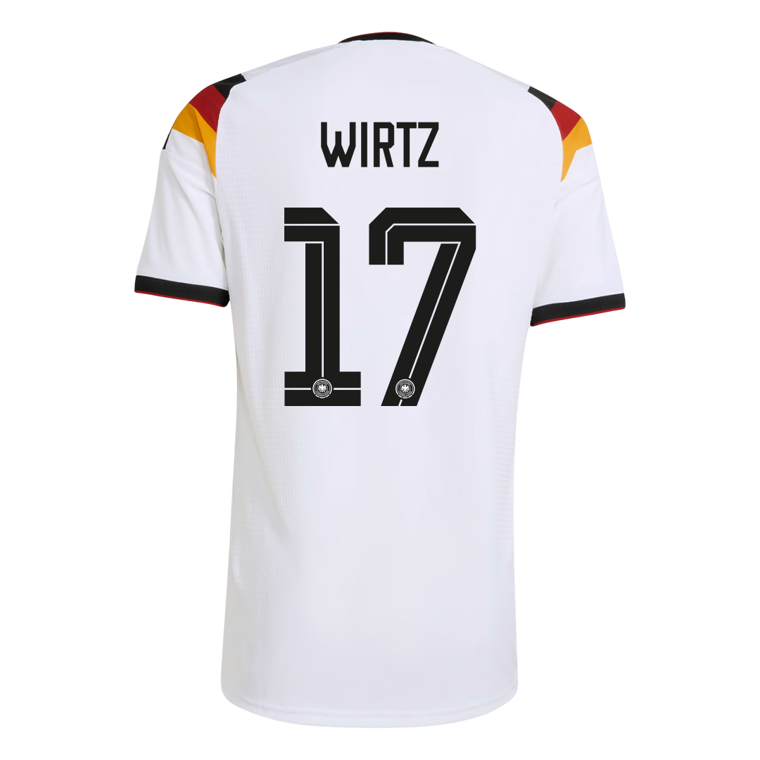 WIRTZ #17 Germany Mens Home Soccer Jersey World Cup 2026 White - Player Version