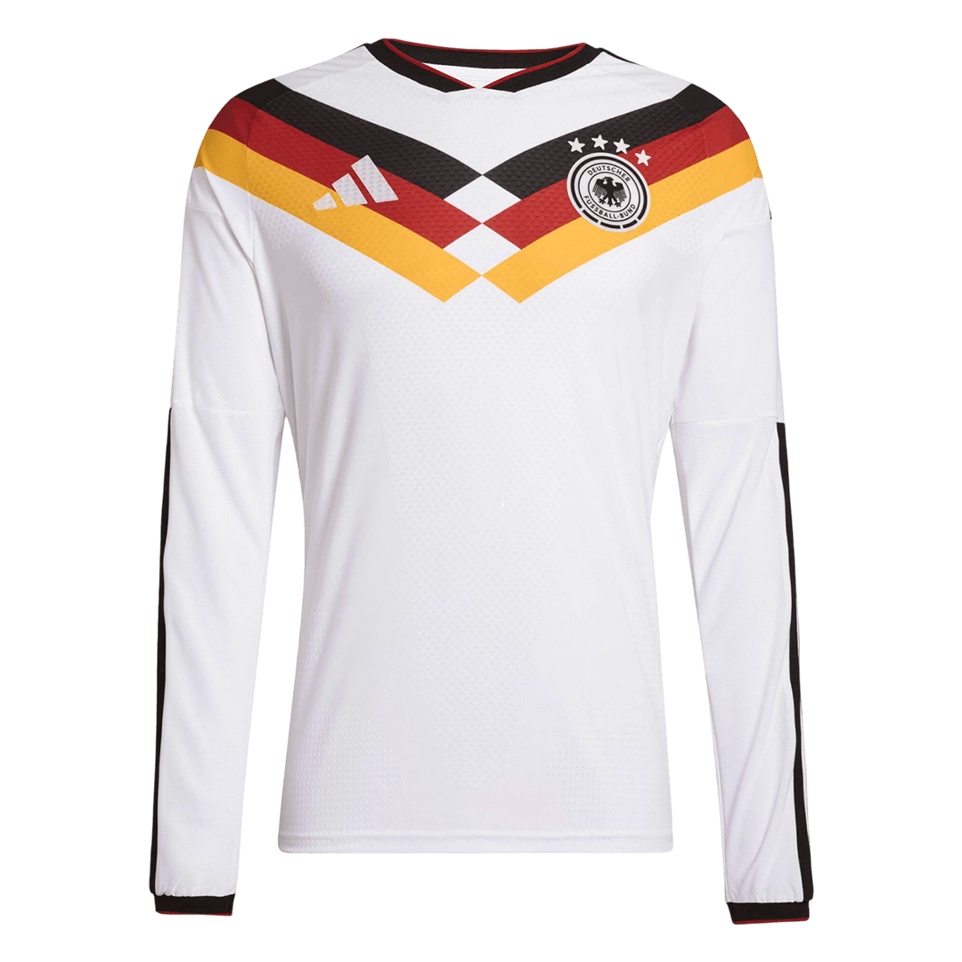 Germany Mens Home Long Sleeve Soccer Jersey World Cup 2026 White