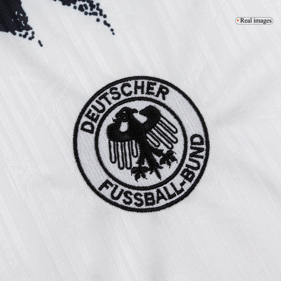 Retro Germany Mens Home Soccer Jersey 1994 White