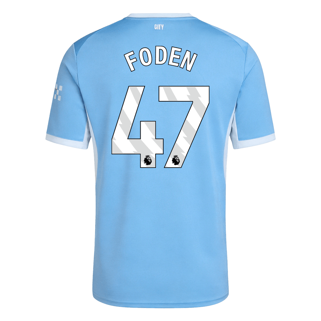 FODEN #47 Manchester City Mens Home Soccer Jersey 2026/27 Blue