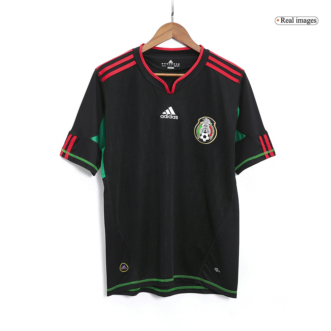 Retro Mexico Mens Away Soccer Jersey 2010 Black
