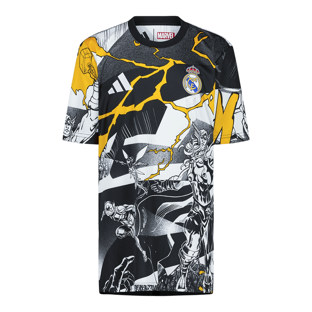 Real Madrid Mens Soccer Jersey 2025/26 Black&White