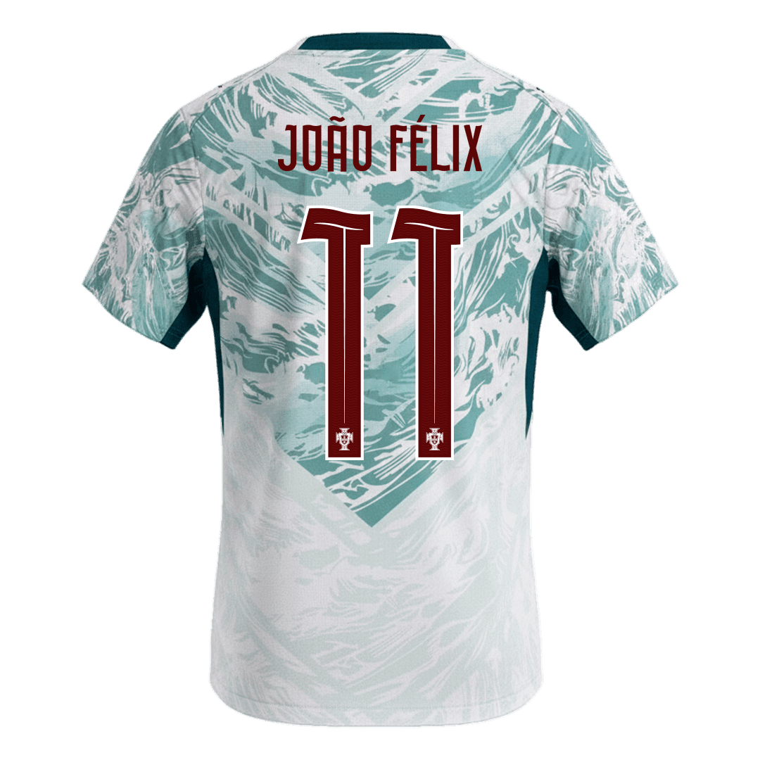 JOÃO FÉLIX #11 Portugal Mens Away Soccer Jersey World Cup 2026 White&Green