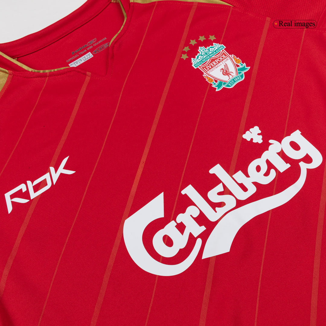 Retro Liverpool Mens Home Soccer Jersey 2005/06 Red