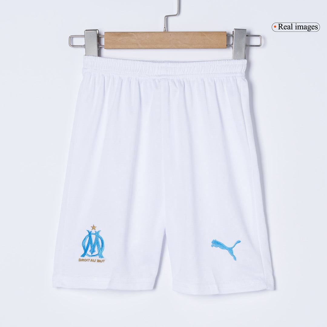 Marseille Kids Home Soccer Kit 2025/26 White