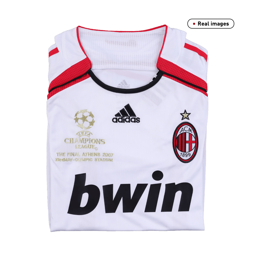 Retro AC Milan Mens Away Soccer Jersey UCL 2006/07 White
