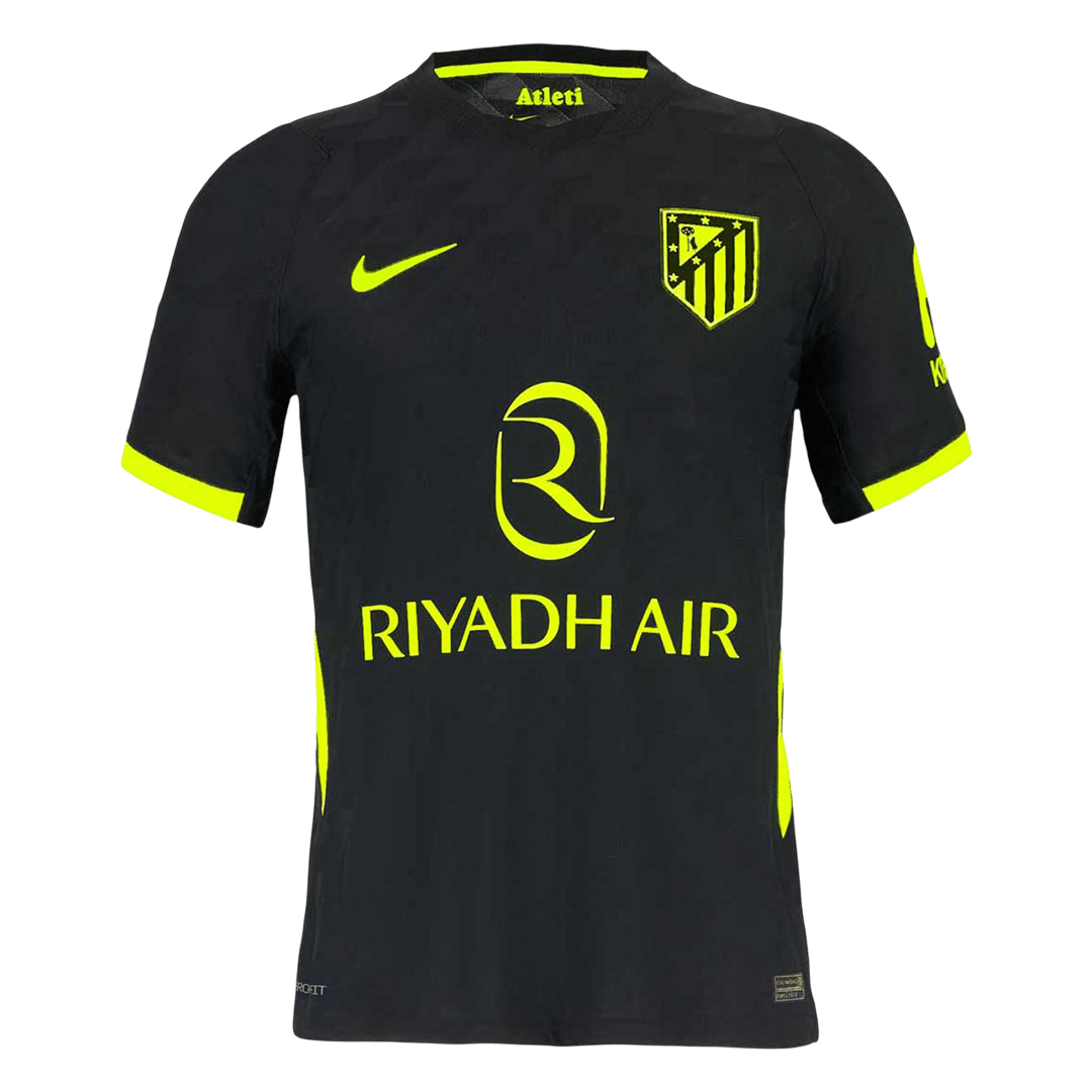 Atletico Madrid Mens Away Soccer Jersey 2026/27 Black