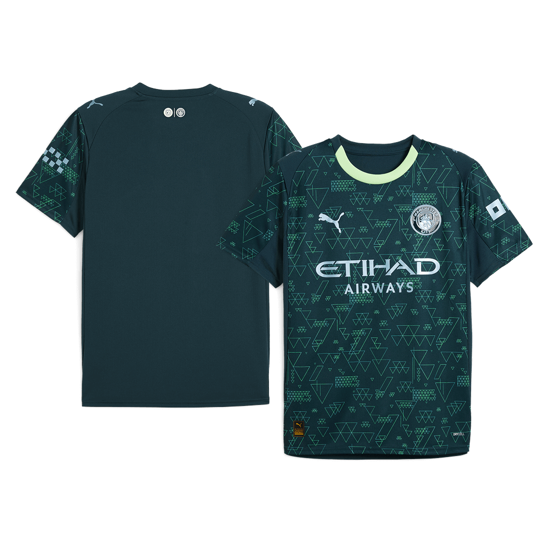 Manchester City Mens Fourth Away Soccer Jersey 2025/26 Green