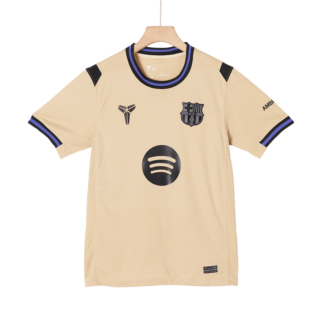 Barcelona Mens Away Soccer Jersey 2025/26 Yellow