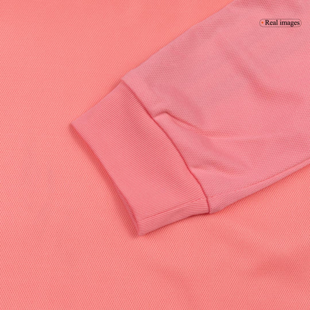 Retro Juventus Mens Away Long Sleeve Soccer Jersey 2015/16 Pink