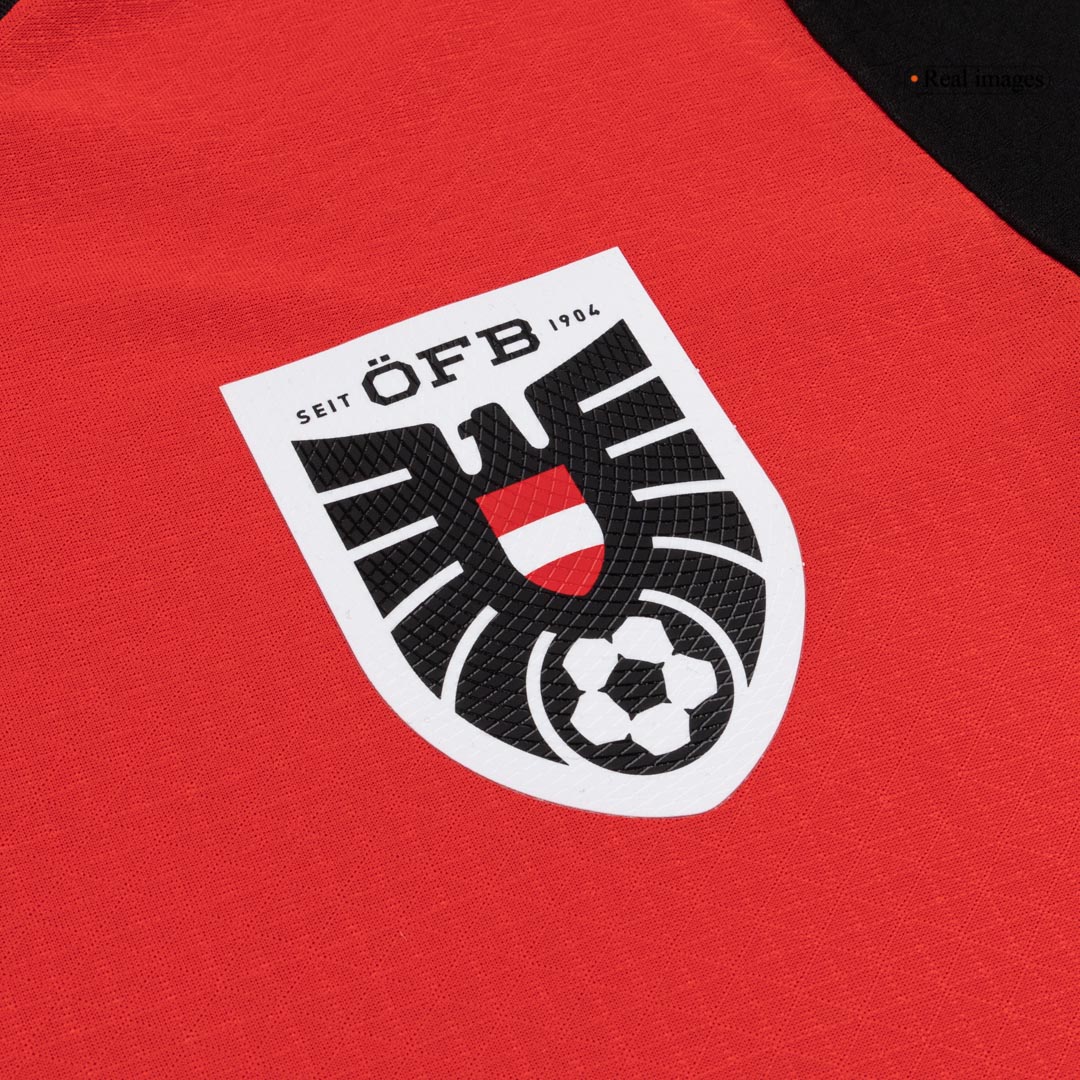 Austria Mens Home Soccer Jersey World Cup 2026 Red - Player Version