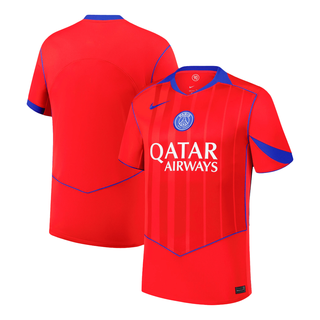 PSG Mens Third Away Soccer Full Set 2025/26 Red