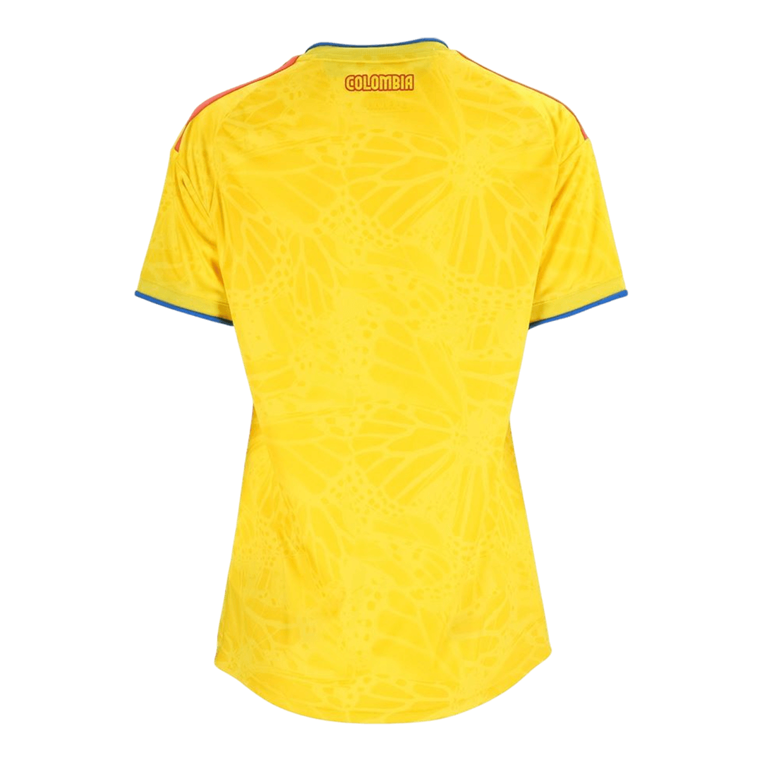 Colombia Womens Home Soccer Jersey World Cup 2026 Yellow