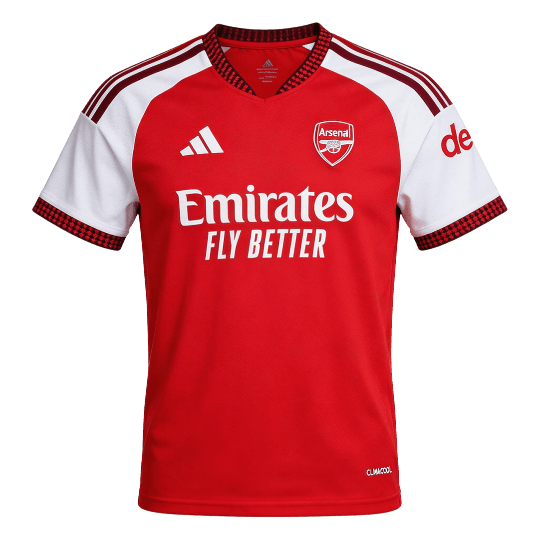 CHAMPIONS #26 Arsenal Mens Home Soccer Jersey 2026/27 Red