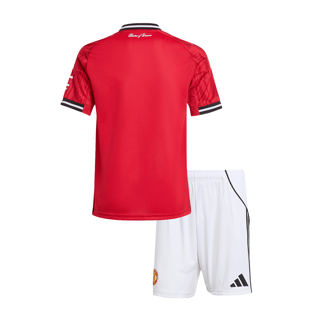 Manchester United Kids Home Soccer Kit 2025/26 Red