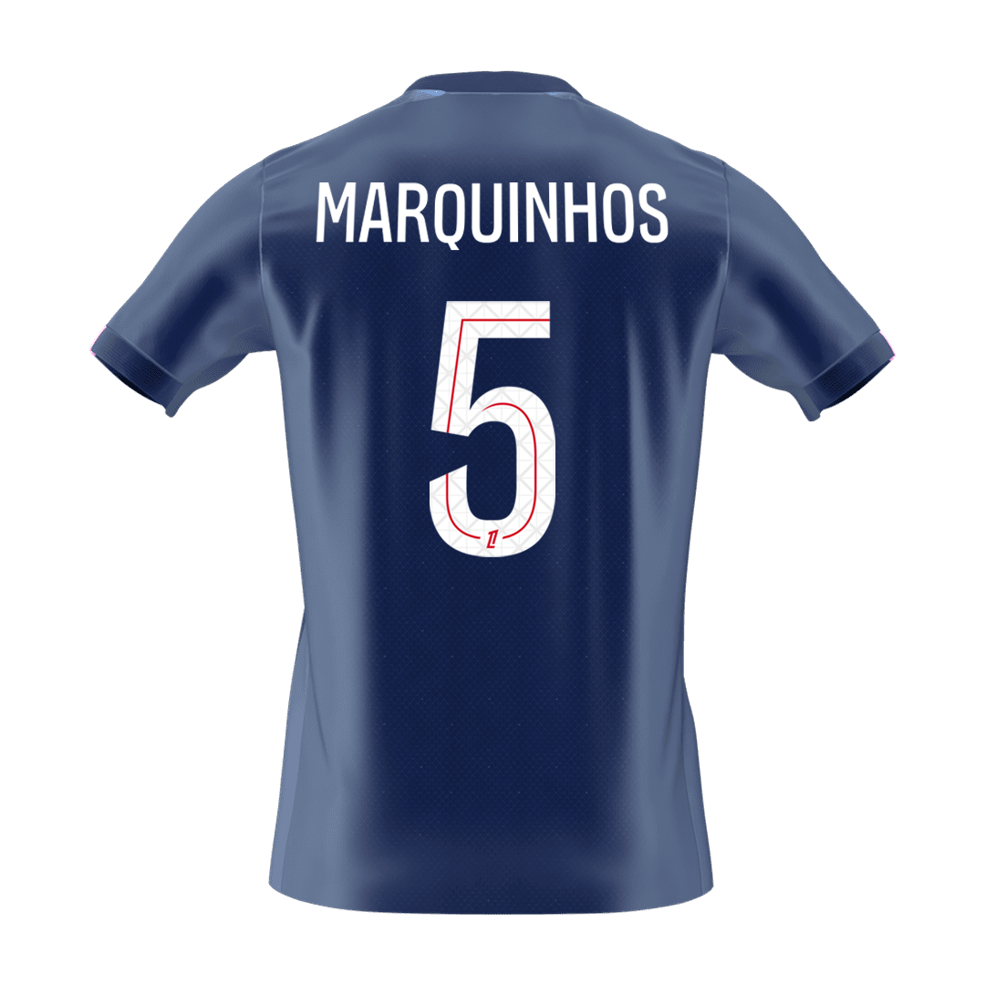 MARQUINHOS #5 PSG Mens Home Soccer Jersey 2025/26 Navy [PREMIUM]