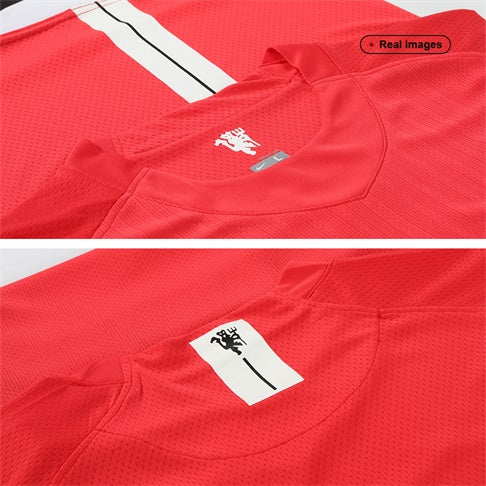 Retro Manchester United Mens Home Soccer Jersey 2007/08 Red