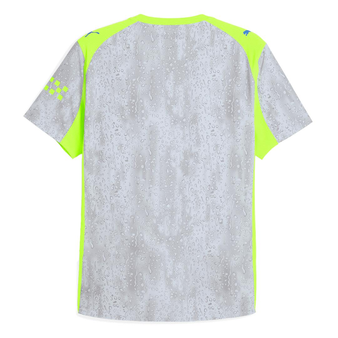 Manchester City Mens Third Away Soccer Jersey 2025/26 Gray - Player Version