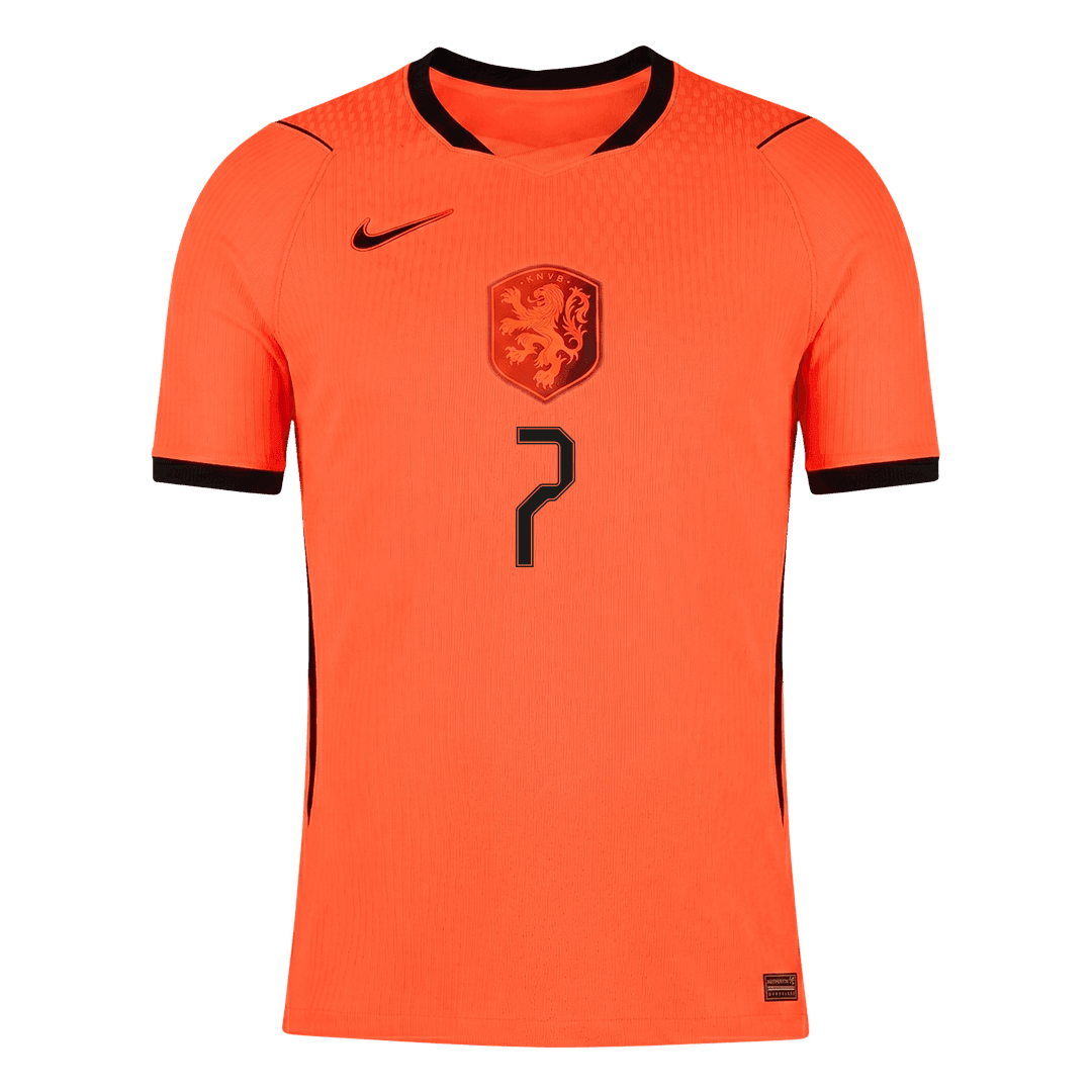 XAVI #7 Netherlands Mens Home Soccer Jersey World Cup 2026 Orange - Player Version