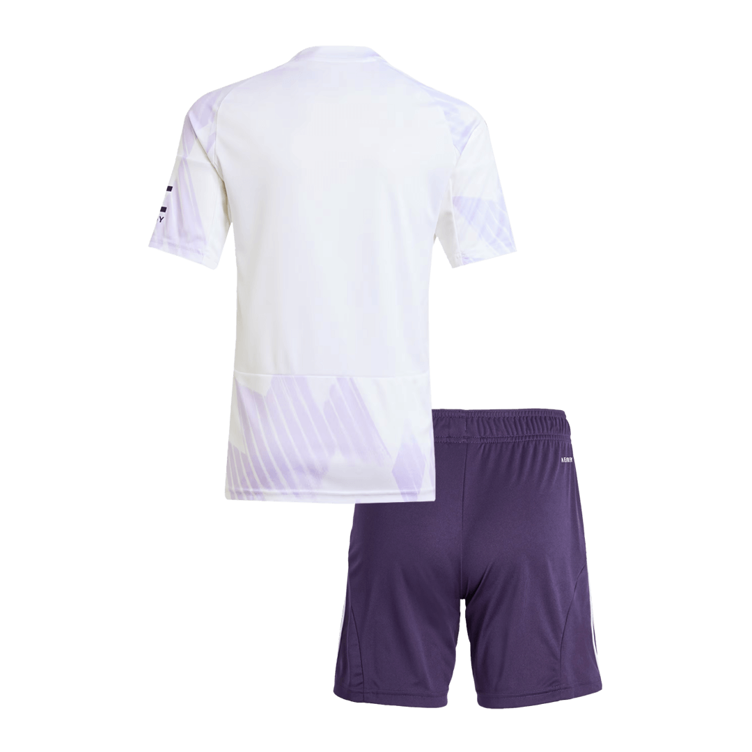 Manchester United Kids Away Soccer Kit 2025/26 White