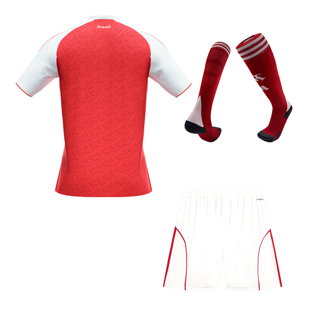 Arsenal Mens Home Soccer Full Set 2025/26 Red [PREMIUM]