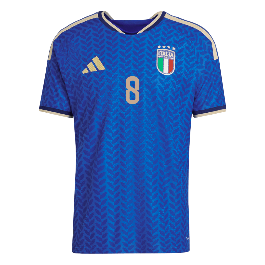 TONALI #8 Italy Mens Home Soccer Jersey World Cup 2026 Blue - Player Version