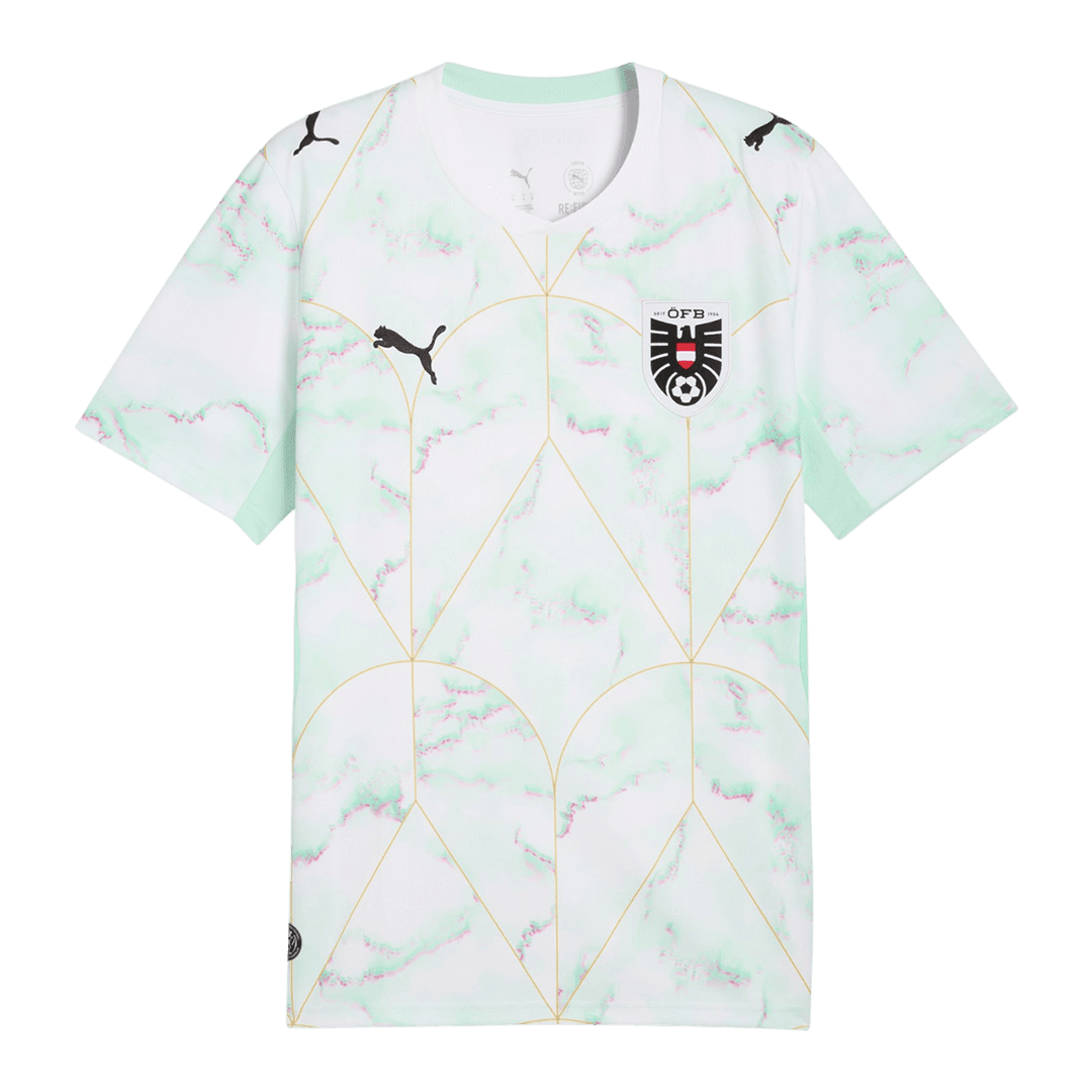 Austria Mens Away Soccer Jersey World Cup 2026 White