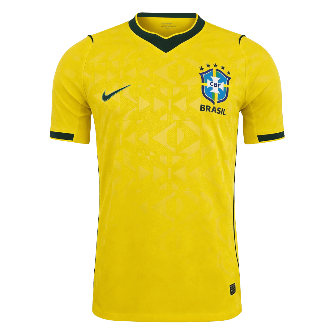 Brazil Mens Home Soccer Jersey World Cup 2026 Yellow - Player Version