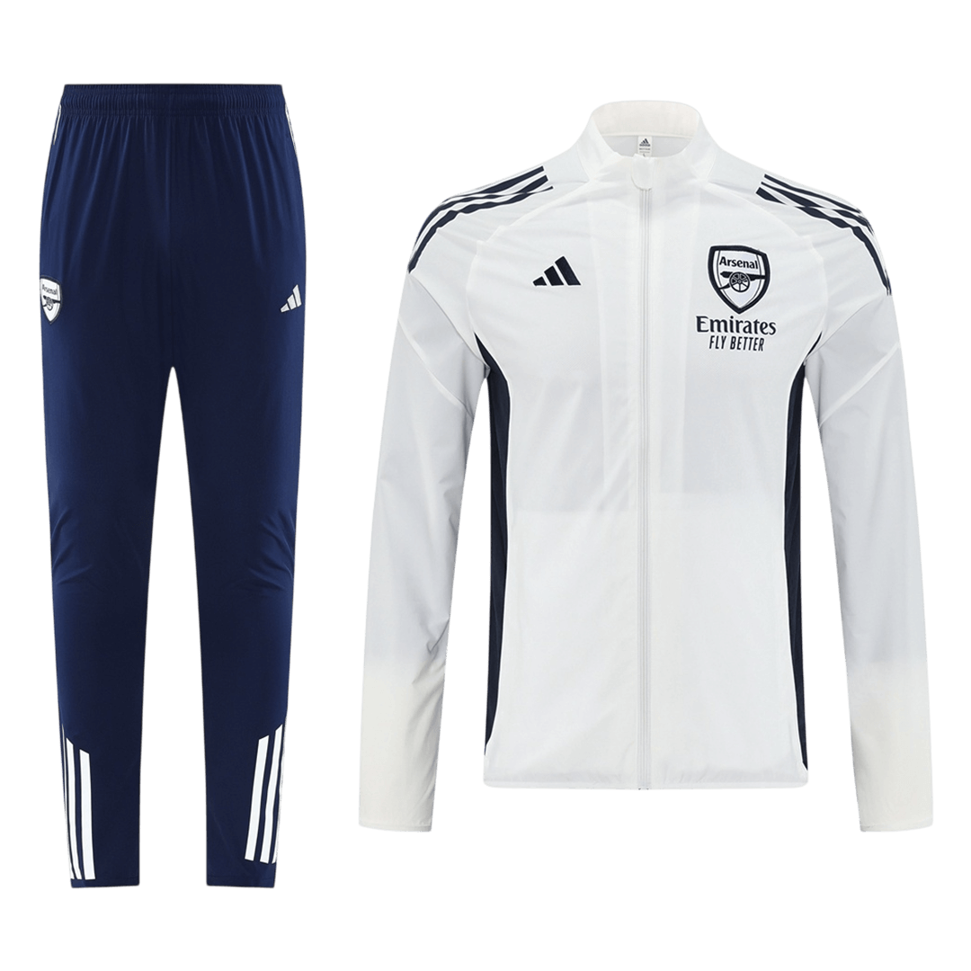 Arsenal Mens Training Tracksuit Kit 2025/26 White