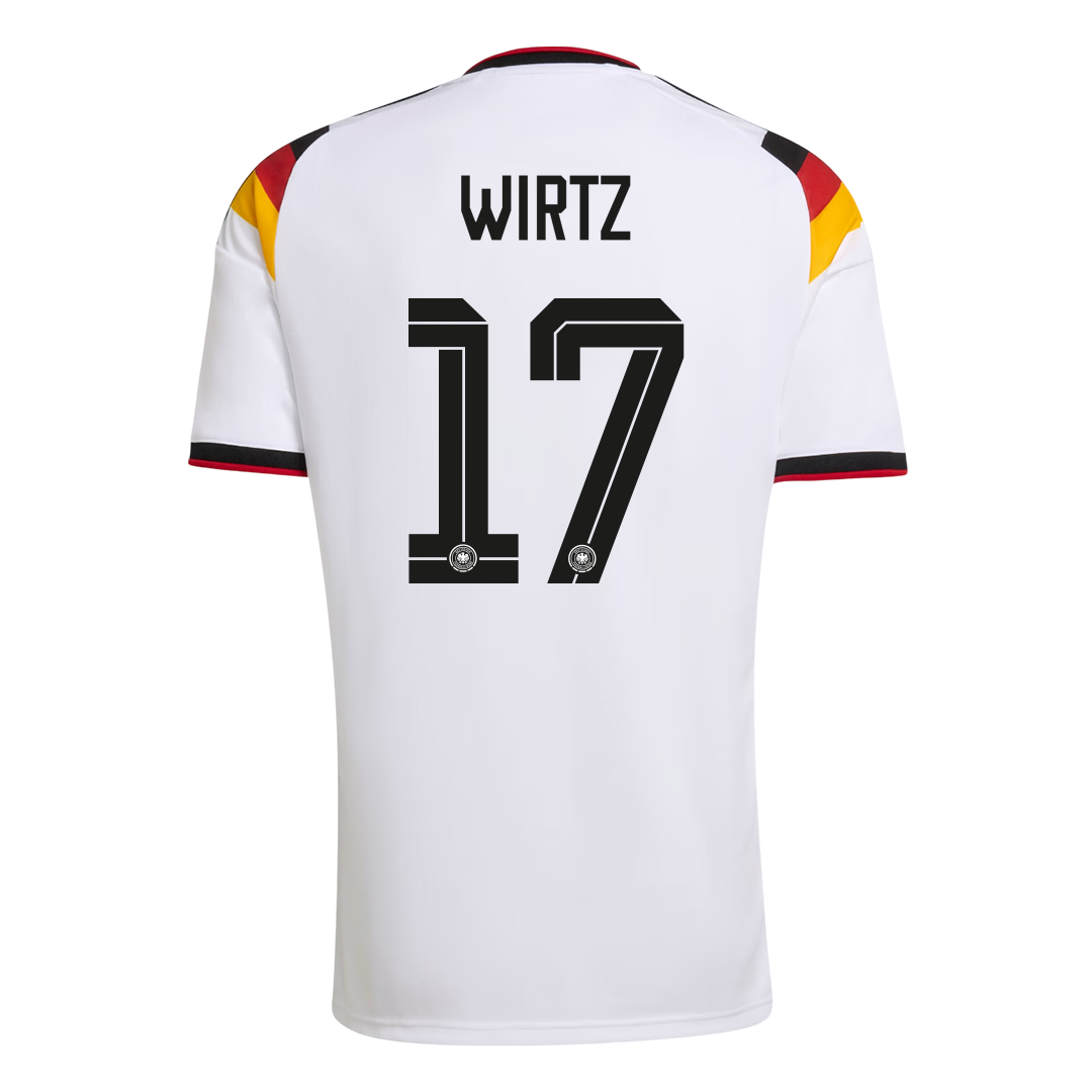 WIRTZ #17 Germany Mens Home Soccer Jersey World Cup 2026 White