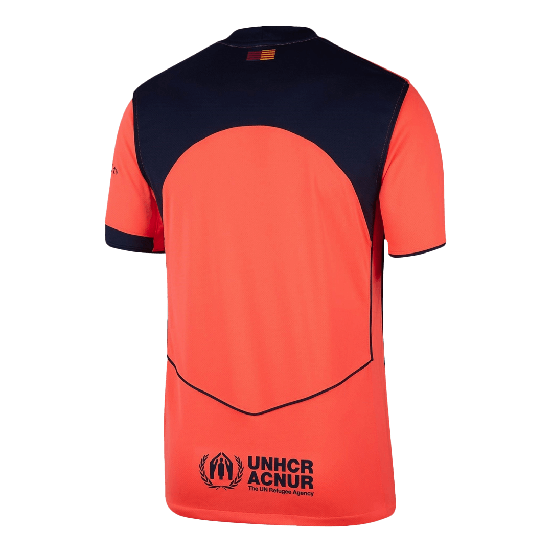 Barcelona Mens Third Away Soccer Full Set 2025/26 Orange