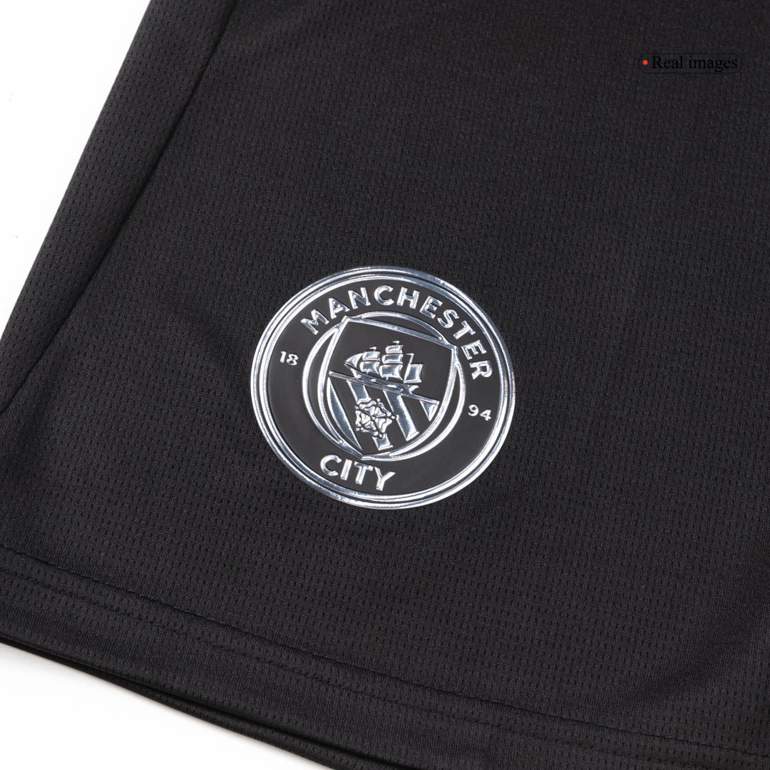 Manchester City Mens Away Soccer Kit 2025/26 Black