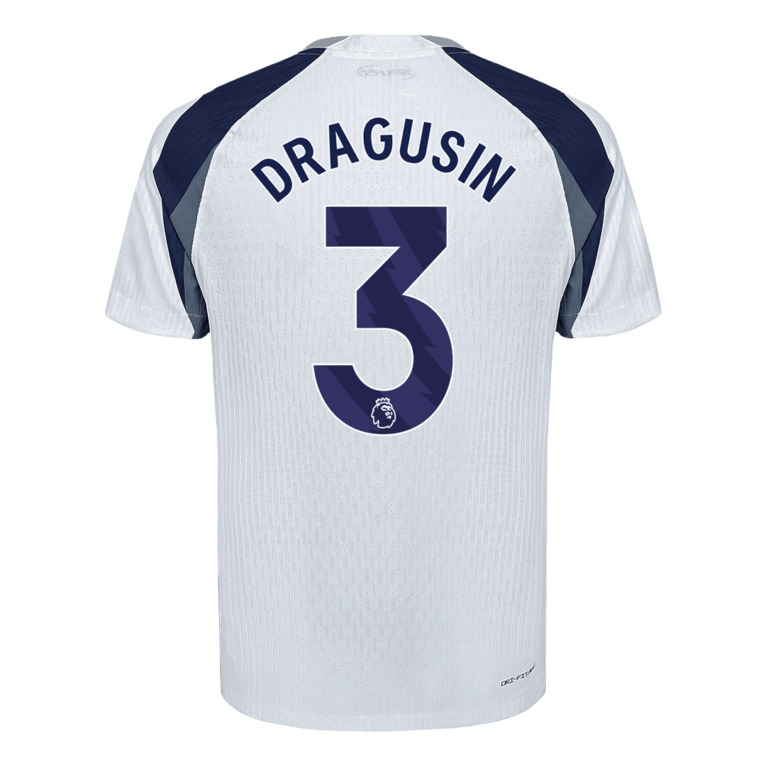 DRAGUSIN #3 Tottenham Hotspur Mens Home Soccer Jersey 2025/26 White - Player Version
