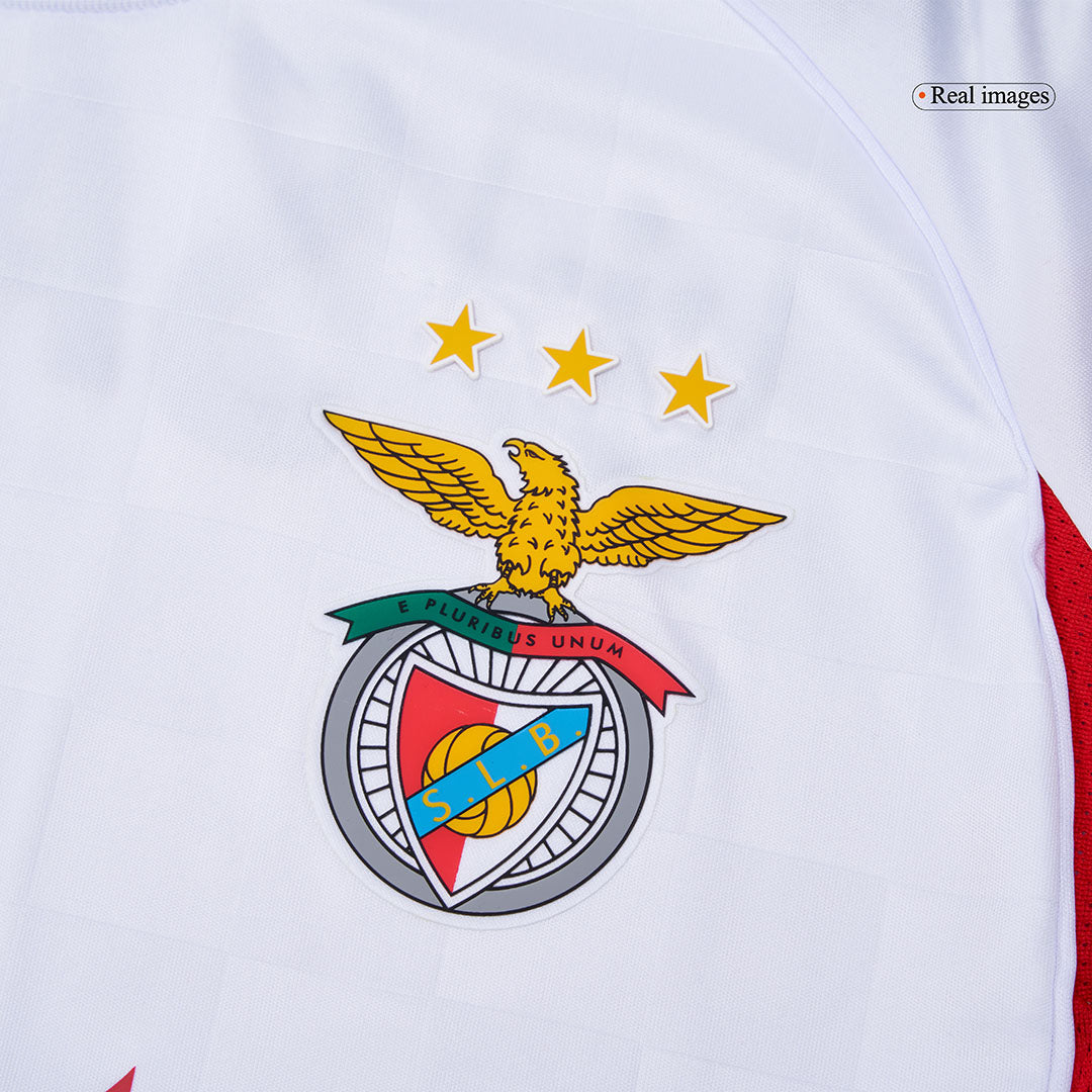 Benfica Mens Third Away Soccer Jersey 2025/26 White