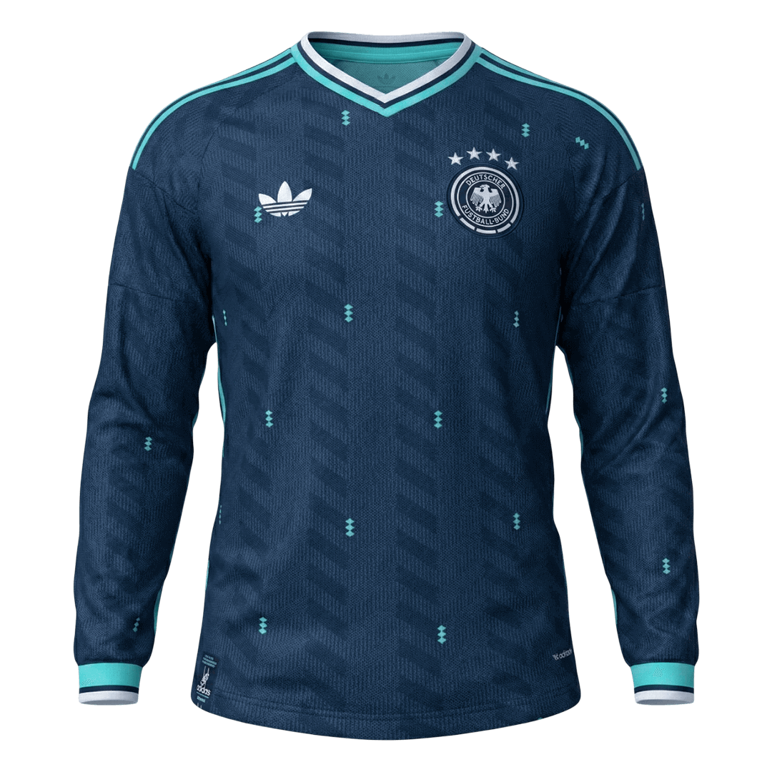 Germany Mens Away Long Sleeve Soccer Jersey World Cup 2026 Navy