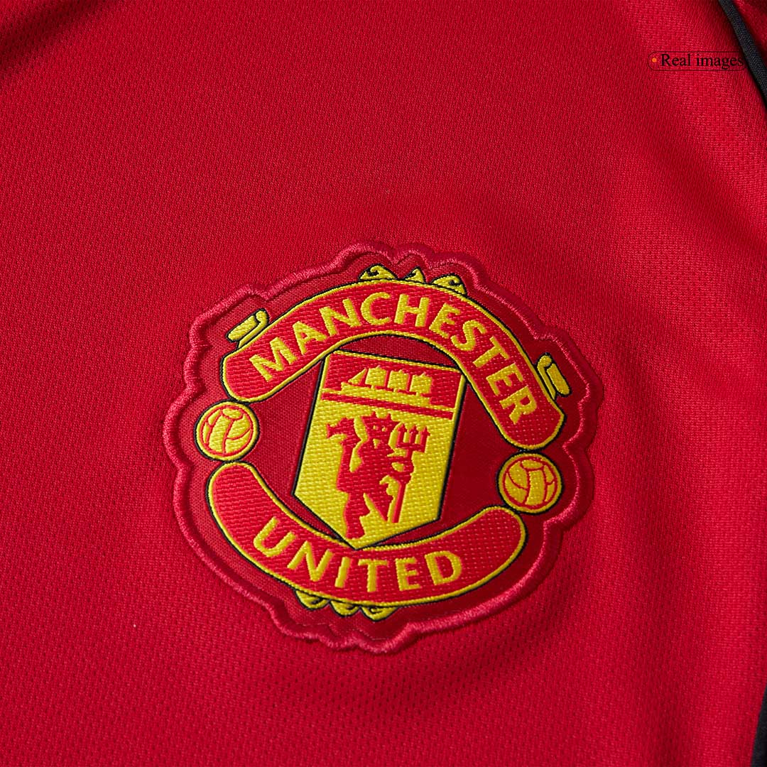 Manchester United Mens Home Long Sleeve Soccer Jersey 2025/26 Red
