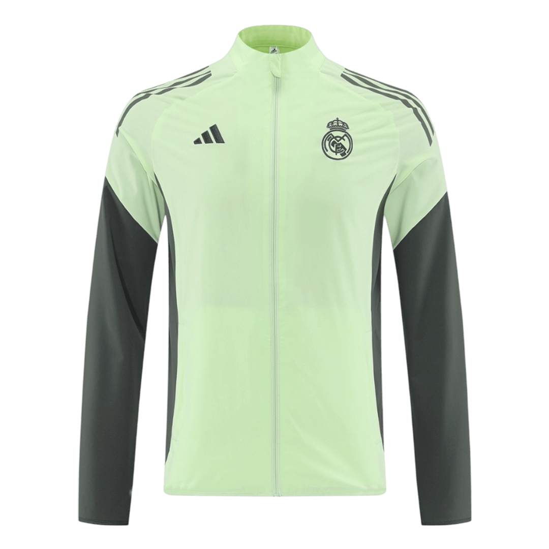 Real Madrid Mens Windbreaker Jacket 2025/26 Green
