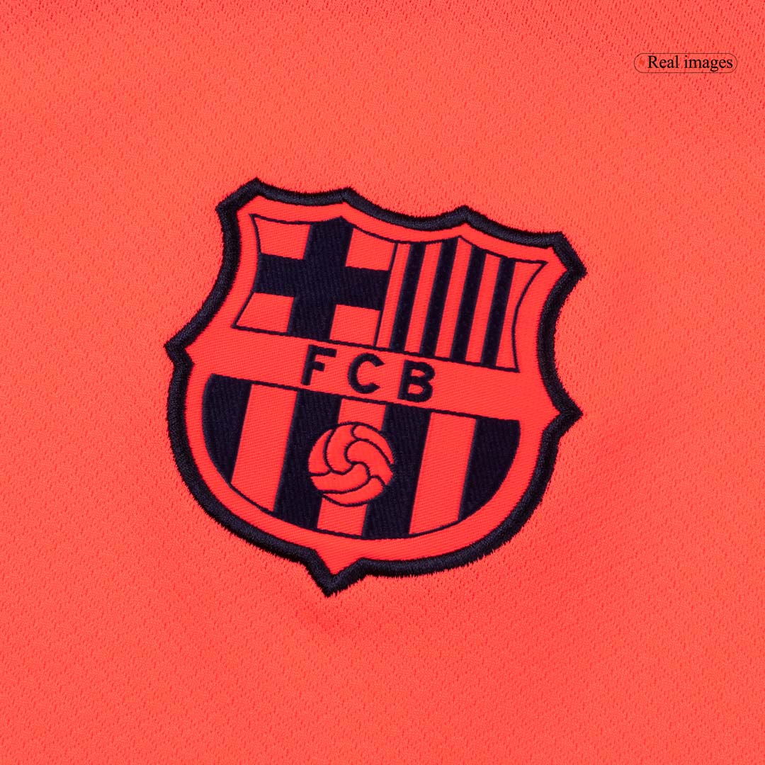Barcelona Mens Third Away Soccer Full Set 2025/26 Orange