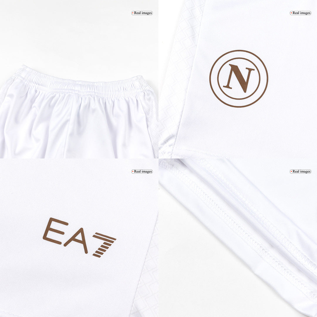 Napoli Kids Away Soccer Kit 2025/26 White