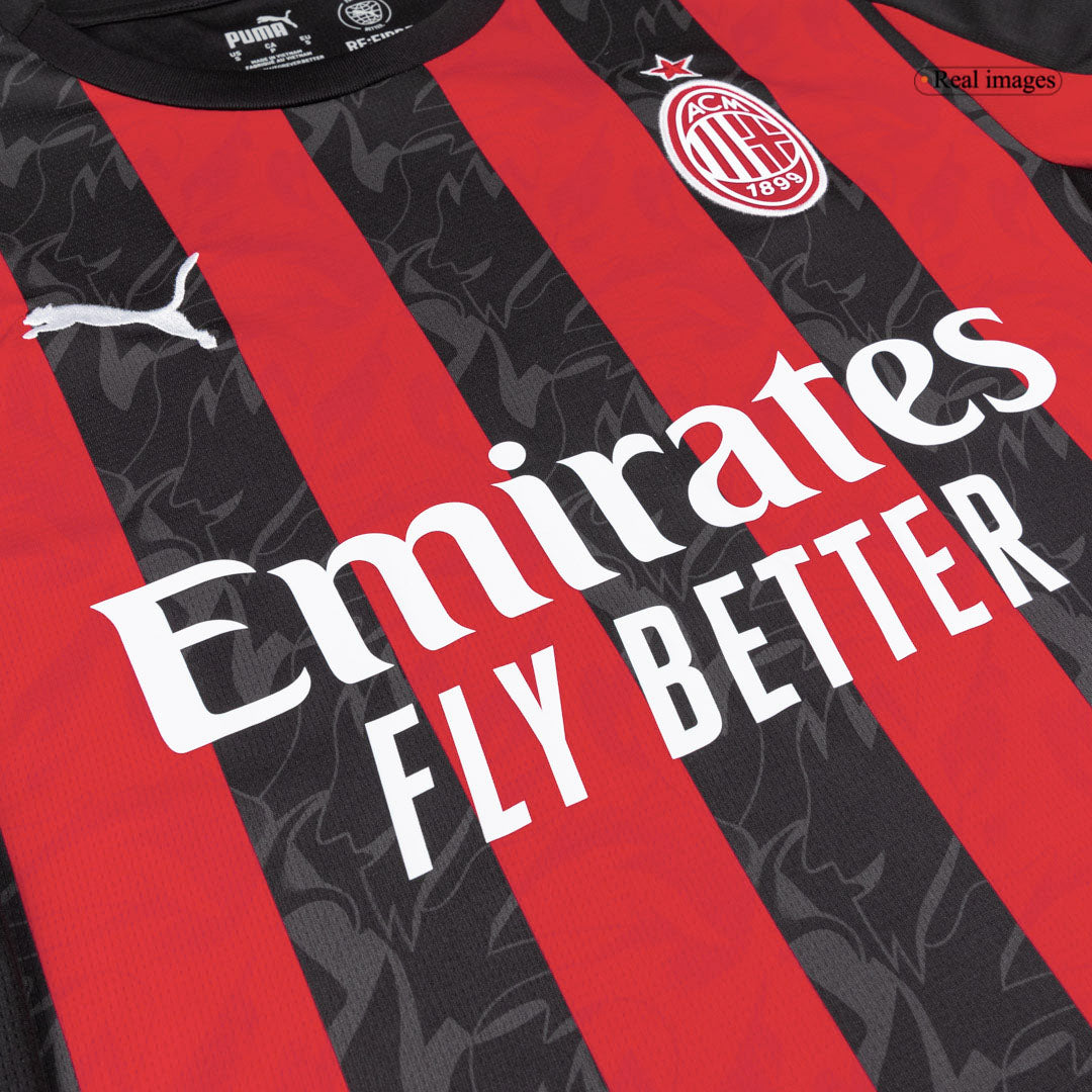AC Milan Mens Home Soccer Kit 2025/26 Red&Black [PREMIUM]