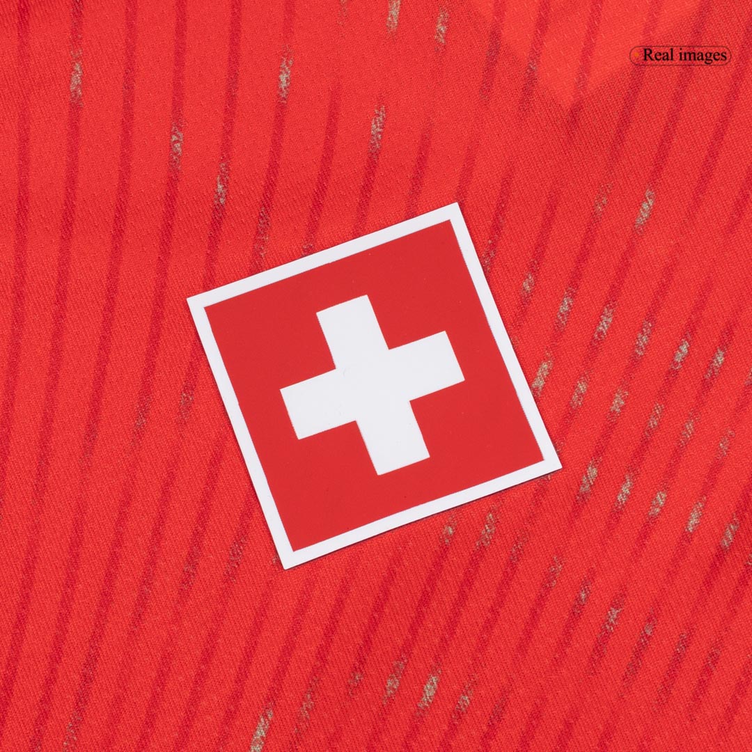 Switzerland Mens Home Soccer Jersey World Cup 2026 Red