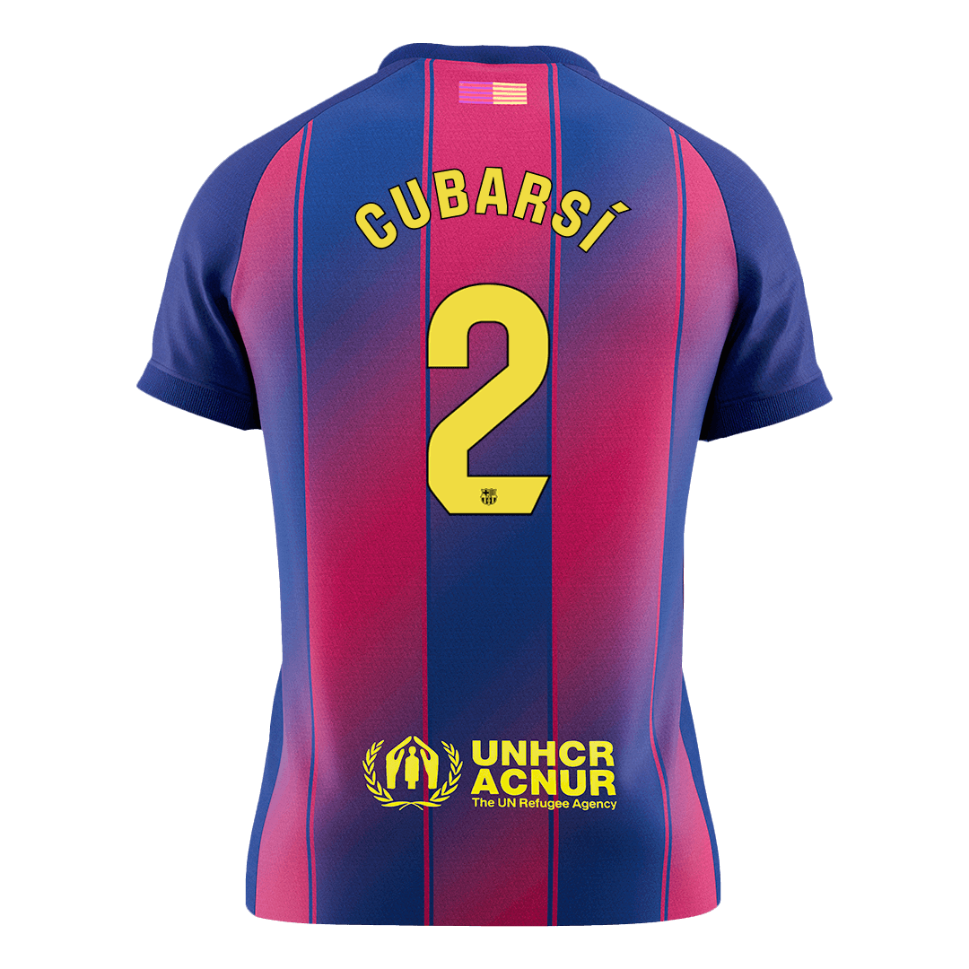 CUBARSÍ #2 Barcelona Mens Home Soccer Jersey 2025/26 Red&Blue [PREMIUM]