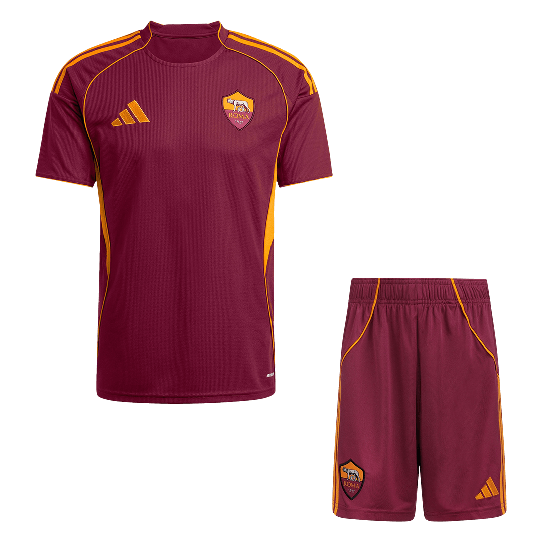 Roma Mens Home Soccer Kit 2025/26 Red
