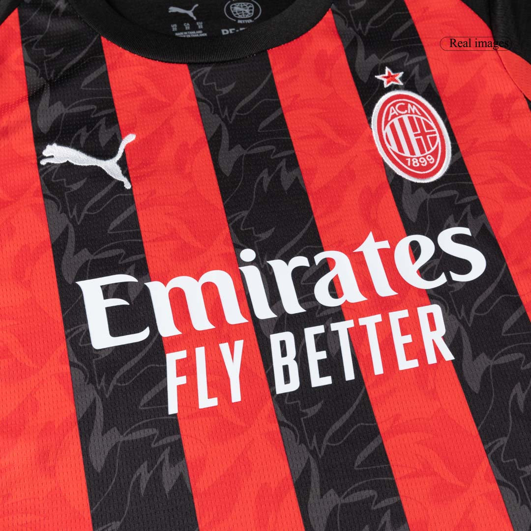 AC Milan Kids Home Soccer Kit 2025/26 Red&Black