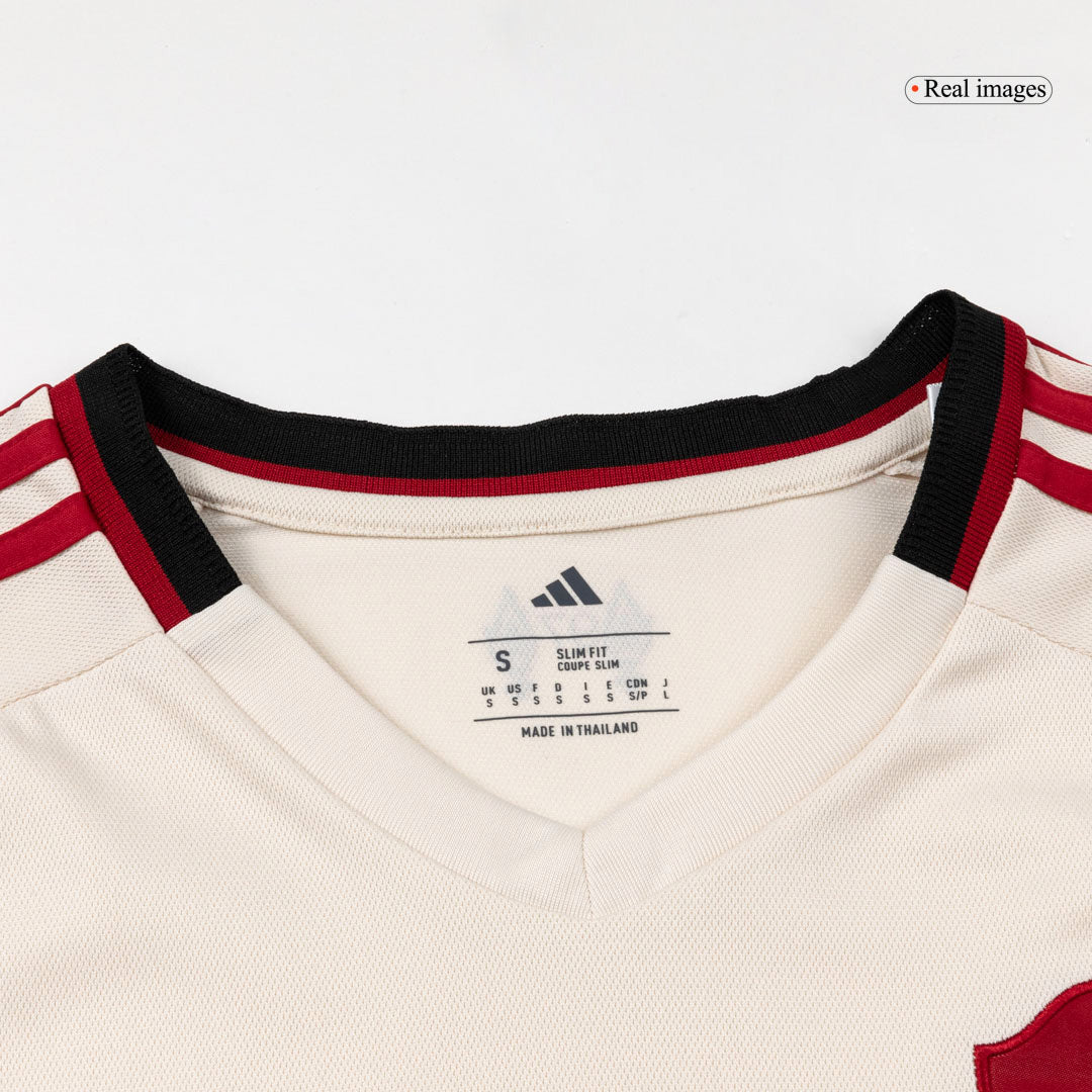 Liverpool Mens Away Long Sleeve Soccer Jersey 2025/26 White