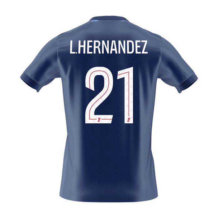 L.HERNANDEZ #21 PSG Mens Home Soccer Jersey 2025/26 Navy [PREMIUM]